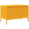 vidaXL Έπιπλο Τηλεόρασης Μουσταρδί 68x39x43,5 εκ. Ατσάλι Ψυχρής Έλασης
