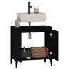 vidaXL Ντουλάπι Νιπτήρα Μαύρο 58x33x60 εκ. Επεξεργασμένο Ξύλο