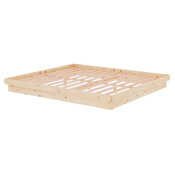vidaXL Πλαίσιο Κρεβατιού 180 x 200 εκ. Μασίφ Ξύλο Super King Size
