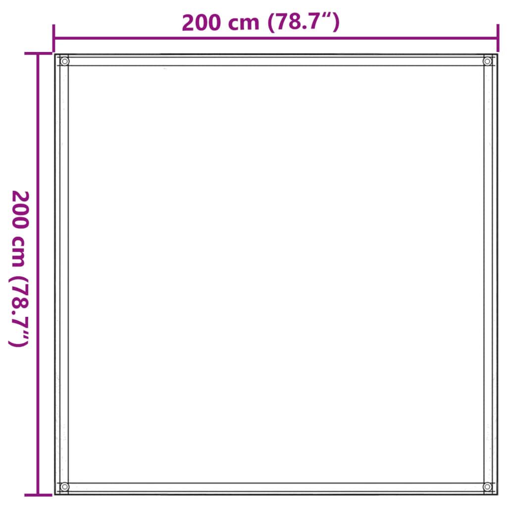 vidaXL Χαλί Σκηνής Μπλε 200 x 200 εκ. από HDPE
