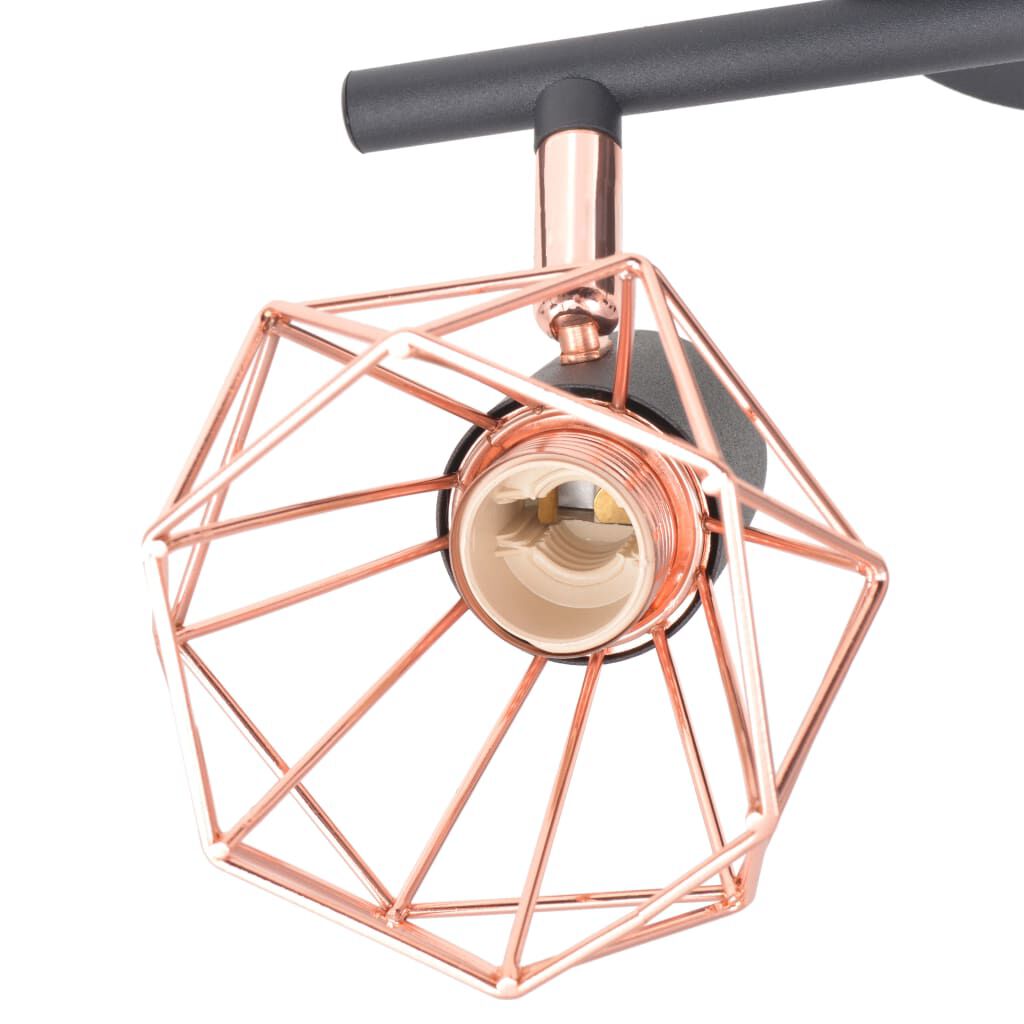 vidaXL Φωτιστικό Σποτ Ράγα με 2 Λαμπτήρες LED Filament 8 W
