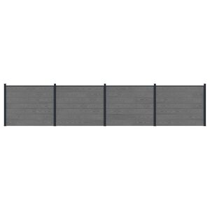 vidaXL &Pi;ά&nu;&epsilon;&lambda; &Phi;&rho;ά&chi;&tau;&eta; 4 pcs WPC &kappa;&alpha;&iota; &Alpha;&lambda;&omicron;&upsilon;&mu;ί&nu;&iota;&omicron; &Gamma;&kappa;&rho;&iota;