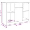 vidaXL Συρταριέρα με Συρτάρια Παλαιό ξύλο 101x35x76 εκ. από Επεξ. Ξύλο