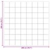 vidaXL &Kappa;&omicron;&upsilon;&beta;έ&rho;&tau;&alpha; &omicron;&lambda;ό&kappa;&lambda;&eta;&rho;&omicron;&upsilon; &tau;&omicron;&upsilon; &chi;&rho;ό&nu;&omicron;&upsilon; &Kappa;&rho;&epsilon;&mu; 200 x 200 cm &Mu;&iota;&kappa;&rho;&omicron;ΐ&nu;&epsilon;&sigmaf;