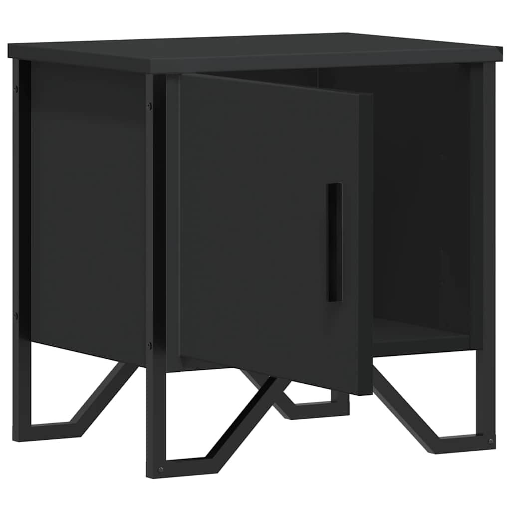 vidaXL Κομοδίνο Μαύρο 40 x 30 x 40 εκ. από Επεξεργασμένο Ξύλο