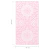 vidaXL Χαλί εξωτερικού χώρου ARAKIL ροζ 80x150 cm PP