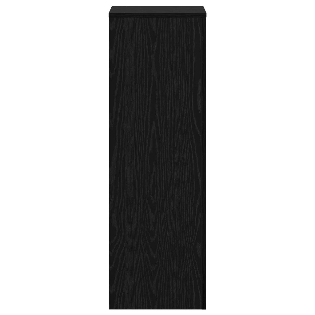 vidaXL Στήριξη Φυτών Μαύρη Βελανιδιά 33x33x100 cm από Ξύλινη MDF