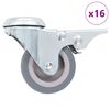 vidaXL Ρόδες Περιστρεφόμενες Βιδωτές 16 τεμ. 50 χιλ.
