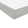 vidaXL Κρεβάτι Boxspring με Στρώμα Ανοιχτό Γκρι 160x220 εκ. Βελούδινο