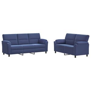 vidaXL &Sigma;&epsilon;&tau; &Kappa;&alpha;&nu;&alpha;&pi;έ 2 pcs &Mu;&pi;&lambda;&epsilon; &Alpha;&sigma;&tau;&upsilon;&nu;&omicron;&mu;ί&alpha;&sigmaf; &Beta;&epsilon;&lambda;&omicron;ύ&delta;&omicron;