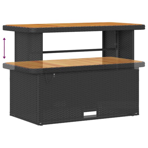 vidaXL Σετ Καναπέ Κήπου με μαξιλάρι 14 pcs Μαύρο Πολυ ράταν