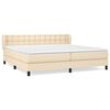 vidaXL &Kappa;&rho;&epsilon;&beta;ά&tau;&iota; Boxspring &mu;&epsilon; &Sigma;&tau;&rho;ώ&mu;&alpha; &Kappa;&rho;&epsilon;&mu; 200x200 &epsilon;&kappa;. &Upsilon;&phi;&alpha;&sigma;&mu;ά&tau;&iota;&nu;&omicron;