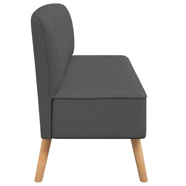 vidaXL Καναπές Σκούρο Γκρι 117 x 55,5 x 77 εκ. Υφασμάτινος