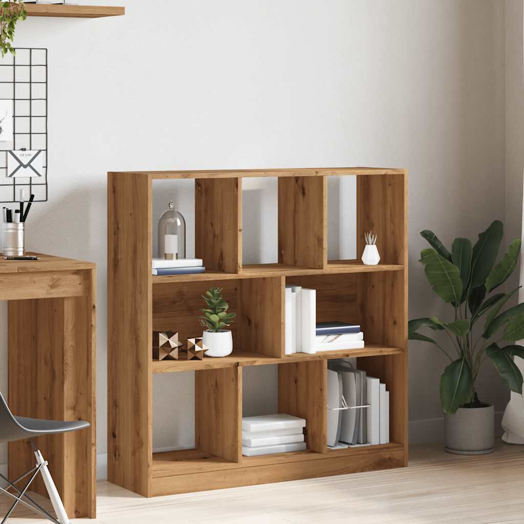 vidaXL Ντουλάπι βιβλίων Artisan Oak 97,5x29,5x100 cm Ξύλο μηχανής