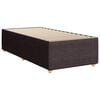 vidaXL Κρεβάτι Boxspring με Στρώμα Σκούρο Καφέ 80x200 εκ. Υφασμάτινο