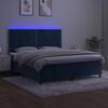 vidaXL &Kappa;&rho;&epsilon;&beta;ά&tau;&iota; Boxspring &mu;&epsilon; &Sigma;&tau;&rho;ώ&mu;&alpha; & LED &Sigma;&kappa;. &Mu;&pi;&lambda;&epsilon; 160x200&epsilon;&kappa;. &Beta;&epsilon;&lambda;&omicron;ύ&delta;&iota;&nu;&omicron;