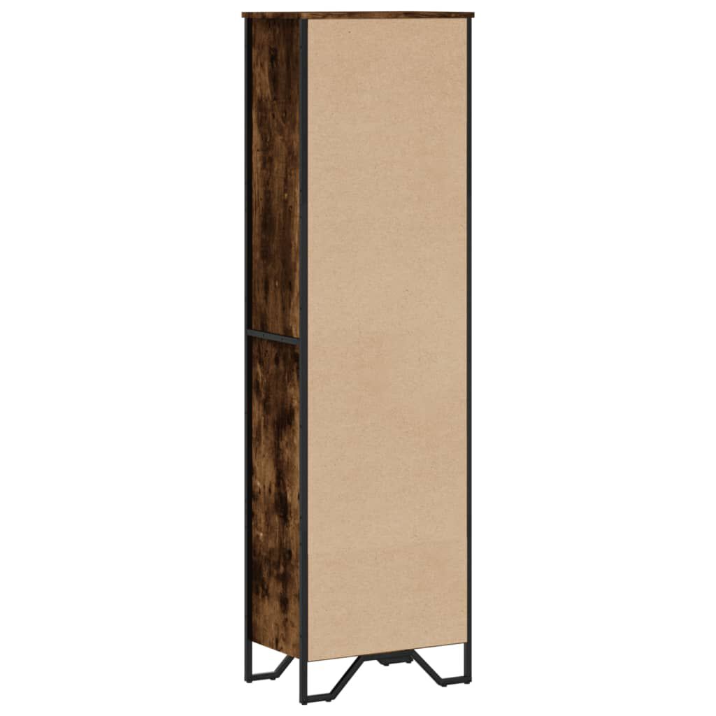 vidaXL Βιβλιοθήκη Καπνιστή Δρυς 50x31x169 εκ. από Επεξεργασμένο Ξύλο