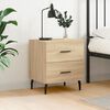 vidaXL Κομοδίνο Sonoma Δρυς 40 x 35 x 47,5 εκ. από Επεξεργασμένο Ξύλο