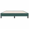 vidaXL Box Spring Κρεβάτι χωρίς στρώμα Σκούρο πράσινο 140x220cm