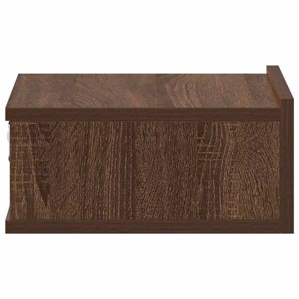 vidaXL Κομοδίνο Κρεμαστά Καφέ Δρυς 40x30x15 εκ. Επεξεργ. Ξύλο