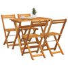 vidaXL Σετ μπιστρό 5 pcs Καφέ Μασίφ ξύλο ακακίας