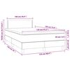 vidaXL Κρεβάτι Boxspring με Στρώμα Λευκό 120x190εκ.από Συνθετικό Δέρμα