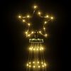 vidaXL Χριστουγεννιάτικο Δέντρο Κώνος 732 LED Θερμό Λευκό 160x500 εκ.