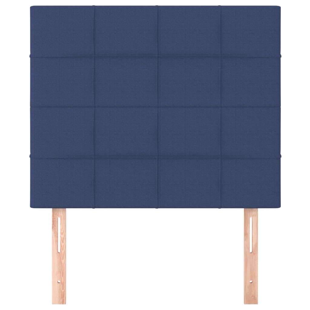 vidaXL Κεφαλάρια Κρεβατιού 2 τεμ. Μπλε 100x5x78/88 εκ. Υφασμάτινο