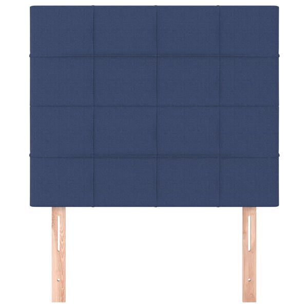 vidaXL Κεφαλάρια Κρεβατιού 2 τεμ. Μπλε 100x5x78/88 εκ. Υφασμάτινο