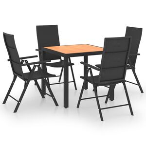 vidaXL &Sigma;&epsilon;&tau; &Tau;&rho;&alpha;&pi;&epsilon;&zeta;&alpha;&rho;ί&alpha;&sigmaf; &Kappa;ή&pi;&omicron;&upsilon; 5 &Tau;&epsilon;&mu;&alpha;&chi;ί&omega;&nu; &Mu;&alpha;ύ&rho;&omicron; &kappa;&alpha;&iota; &Kappa;&alpha;&phi;έ