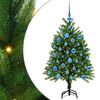 vidaXL &Chi;&rho;&iota;&sigma;&tau;&omicron;&upsilon;&gamma;&epsilon;&nu;&nu;&iota;ά&tau;&iota;&kappa;&omicron; &Delta;έ&nu;&tau;&rho;&omicron; &mu;&epsilon; 150 LED &mu;&epsilon; &beta;ά&sigma;&eta; &Pi;&rho;ά&sigma;&iota;&nu;&omicron; 120 cm PE