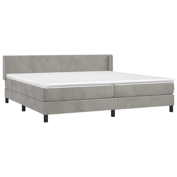 vidaXL &Kappa;&rho;&epsilon;&beta;ά&tau;&iota; Boxspring &mu;&epsilon; &Sigma;&tau;&rho;ώ&mu;&alpha; &Alpha;&nu;&omicron;&iota;&chi;&tau;ό &Gamma;&kappa;&rho;&iota; 200x200 &epsilon;&kappa;. &Beta;&epsilon;&lambda;&omicron;ύ&delta;&iota;&nu;&omicron;