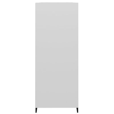 vidaXL Ντουλάπι Γυαλιστερό Λευκό 69,5x32,5x90 εκ. Επεξεργασμένο Ξύλο
