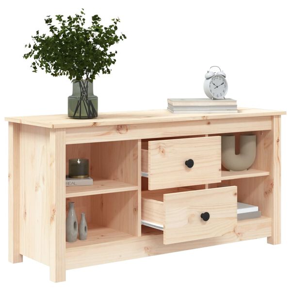 vidaXL Έπιπλο Τηλεόρασης 103 x 36,5 x 52 εκ. από Μασίφ Ξύλο Πεύκου
