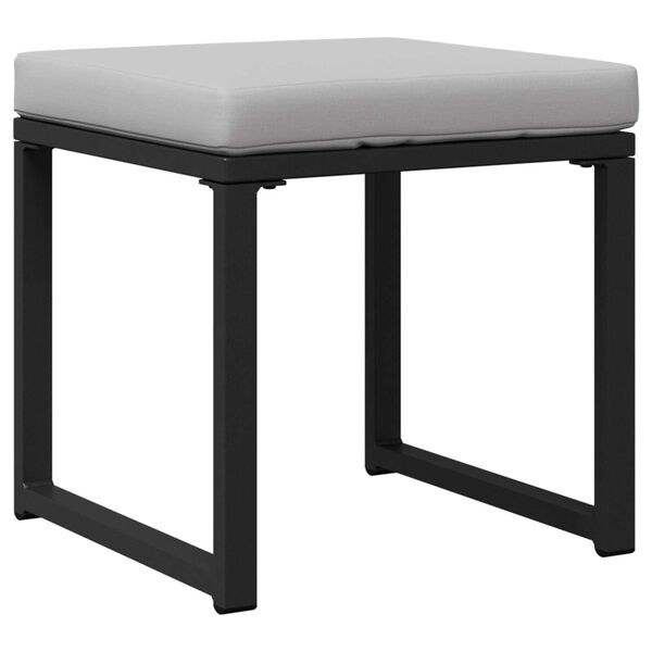 vidaXL Σετ Καναπέ Κήπου 4 pcs Μαύρο 61 x 72.5 x 71 εκ. Ατσάλι