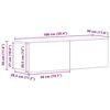 vidaXL Σετ επίπλου τηλεόρασης 6 pcs Μαύρη δρυς 100 x 30 x 30 cm