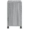 vidaXL Βοηθητικό Τραπέζι με Ρόδες Γκρι Sonoma 50x30x55 εκ Επεξ. Ξύλο