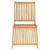 vidaXL Ξαπλώστρα από Μασίφ Ξύλο Teak