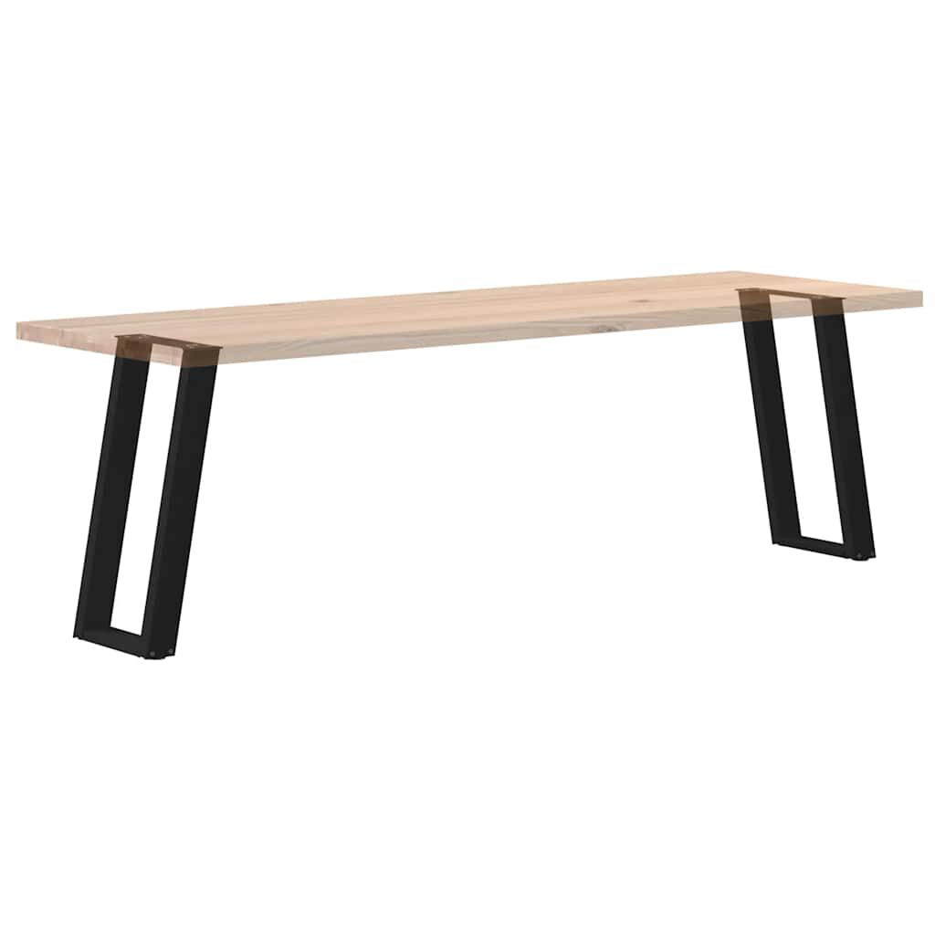 vidaXL Πόδια Κονσόλας σε Σχήμα U 2 τεμ. Μαύρο 28x(72-73) εκ. Ατσάλι