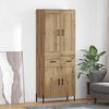 vidaXL Highboard &mu;&epsilon; &sigma;&upsilon;&rho;&tau;ά&rho;&iota; 2 pcs Artisan Oak &Epsilon;&pi;&epsilon;&xi;&epsilon;&rho;&gamma;&alpha;&sigma;&mu;έ&nu;&omicron; &xi;ύ&lambda;&omicron;