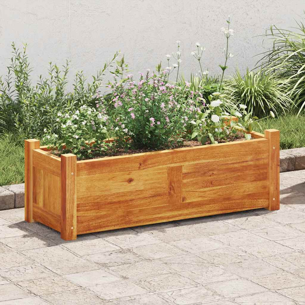 vidaXL Ζαρντινιέρα Υπερυψωμένη 76 x 27,6 x 25 εκ. από Ξύλο Ακακίας