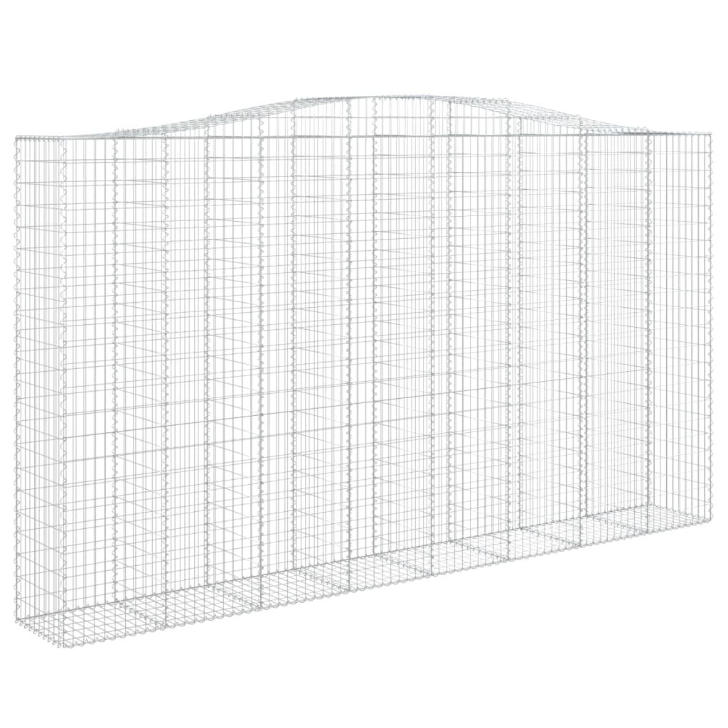 vidaXL Συρματοκιβώτια Τοξωτά 5 τεμ. 400x50x220/240 εκ. Γαλβαν. Ατσάλι
