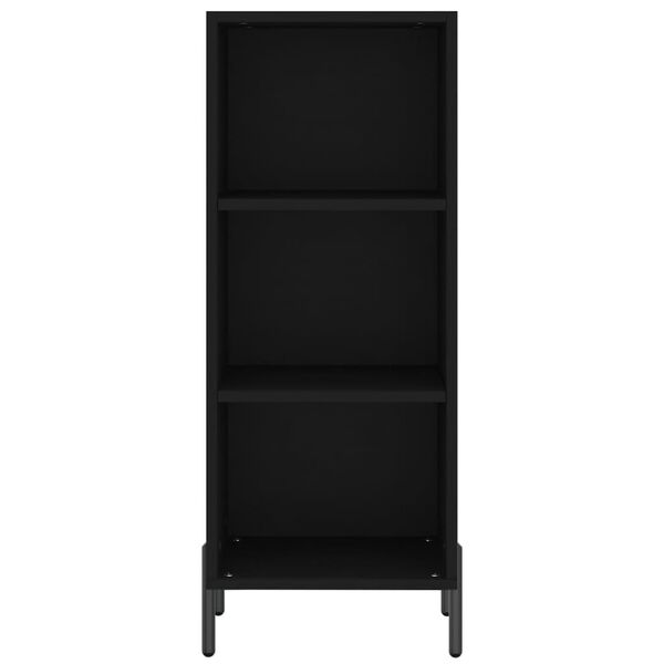 vidaXL Ντουλάπι Μαύρο 34,5x32,5x90 εκ. Επεξεργασμένο Ξύλο