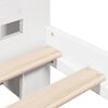 vidaXL Κρεβάτι Βιβλιοθήκη Χωρίς Στρώμα 180x200 εκ Μασίφ Ξύλο Πεύκου