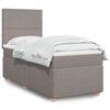 vidaXL &Kappa;&rho;&epsilon;&beta;ά&tau;&iota; Boxspring &mu;&epsilon; &Sigma;&tau;&rho;ώ&mu;&alpha; Taupe 100 x 200 &epsilon;&kappa;. &Upsilon;&phi;&alpha;&sigma;&mu;ά&tau;&iota;&nu;&omicron;