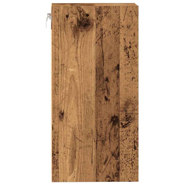 vidaXL κρεμαστό ντουλάπι Riga Παλιό ξύλο 30x29,5x60 cm