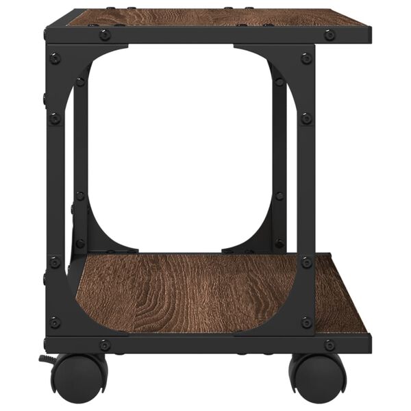 vidaXL Βάση Εκτυπωτή 2 Επιπέδων Καφέ Δρυς 41x28x33,5 εκ Επεξ. Ξύλο