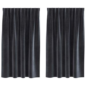 vidaXL &Kappa;&omicron;&upsilon;&rho;&tau;ί&nu;&epsilon;&sigmaf; &sigma;&upsilon;&sigma;&kappa;ό&tau;&iota;&sigma;&eta;&sigmaf; 2 pcs &Sigma;&kappa;&omicron;ύ&rho;&omicron; &Gamma;&kappa;&rho;&iota; 140 x 140 cm &Beta;&epsilon;&lambda;&omicron;ύ&delta;&omicron;