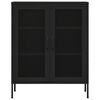 vidaXL Ντουλάπι Αποθήκευσης Μαύρο 80 x 35 x 101,5 εκ. Ατσάλινο