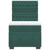 vidaXL Κρεβάτι Boxspring με Στρώμα Σκούρο Πράσινο 90x190 εκ. Βελούδινο